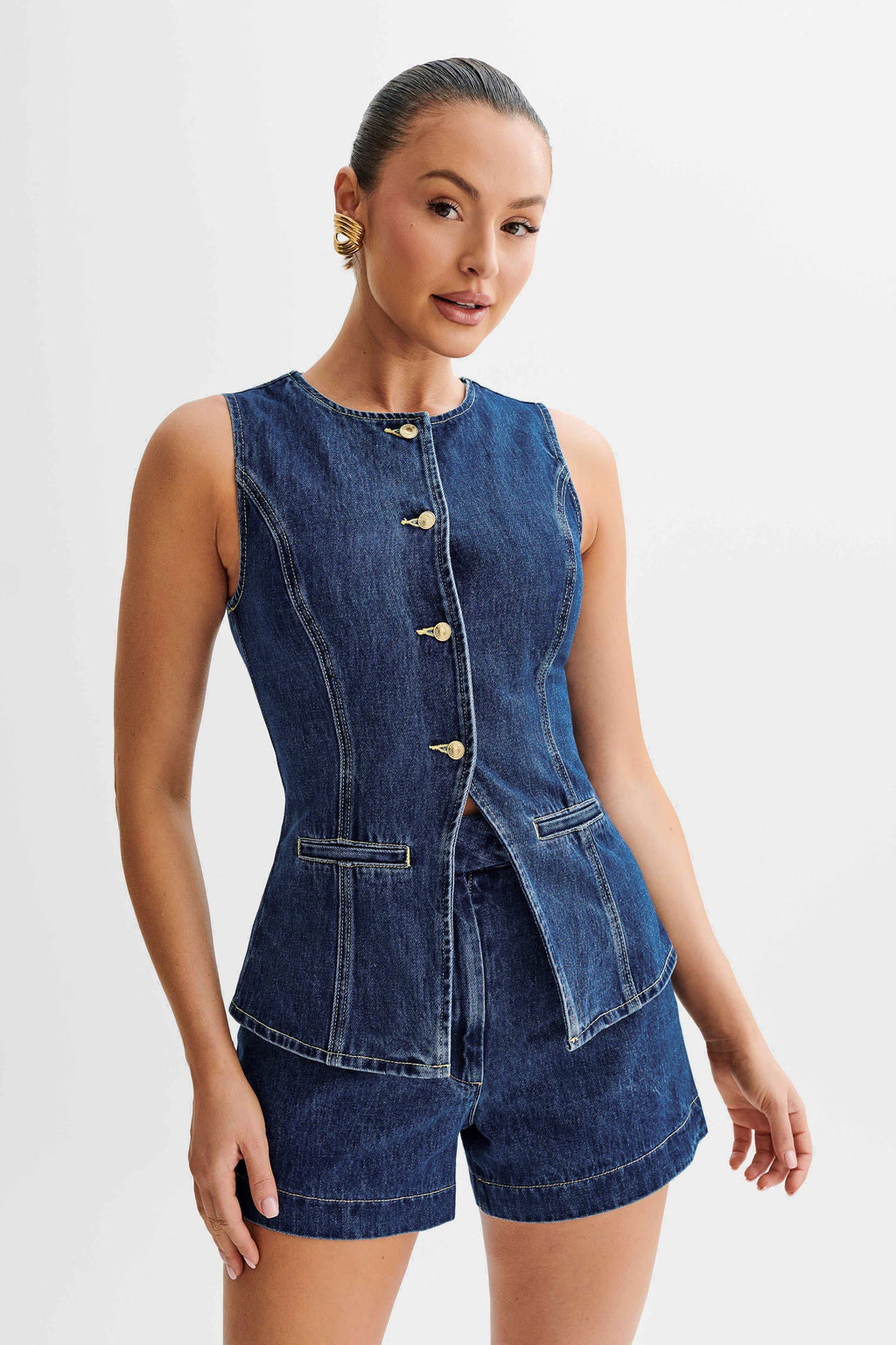 LALUNA® | SET CON BOTTONI IN DENIM