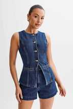 LALUNA® | SET CON BOTTONI IN DENIM