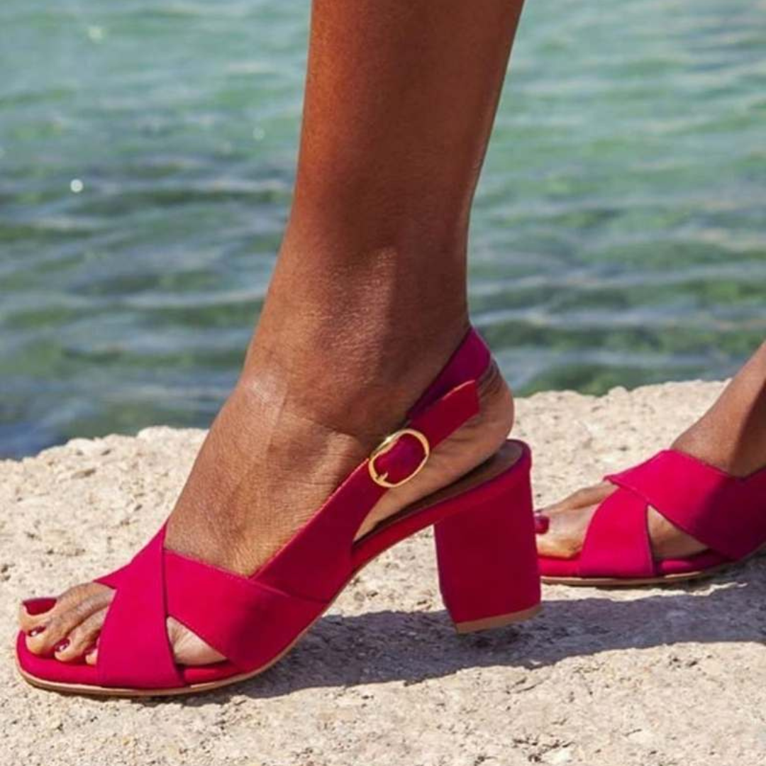 Celeste | Azuurblauwe Zomersandalen