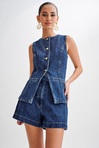 LALUNA® | SET CON BOTTONI IN DENIM