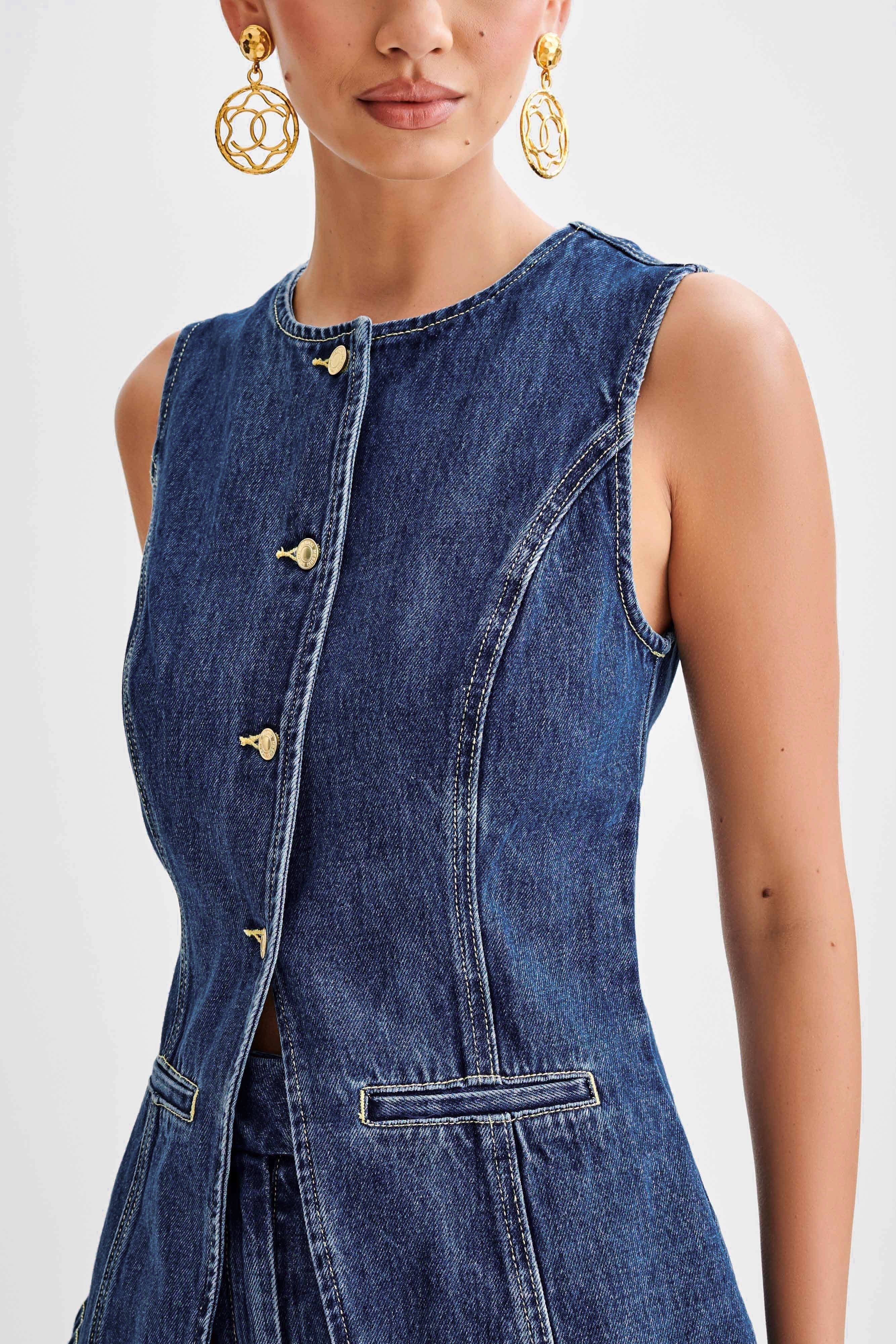 LALUNA® | SET CON BOTTONI IN DENIM