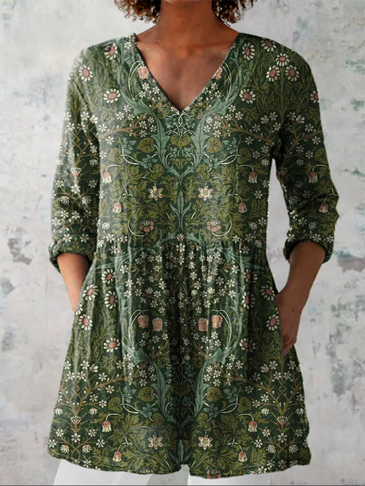 Addison | Blusa lunga a forma di V