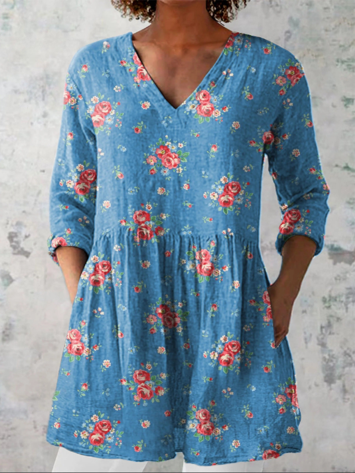 Mabel | Blusa lunga a forma di V