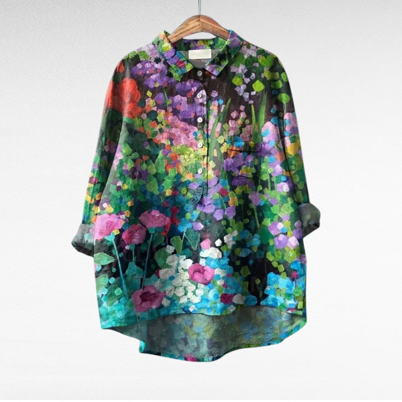 Laluna® Klassieke Bloemenblouses