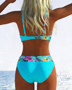 Bikini Bralette Stijl Geprint Contrasto
