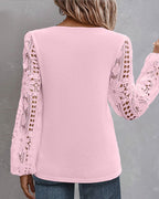 Femke | Casual blouse met kant