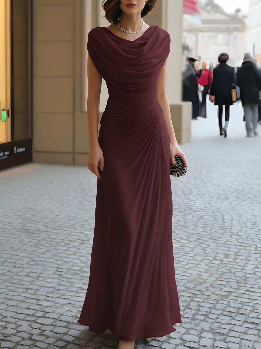 Ester | Elegante Maxi Abito con Drappeggio