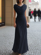 Ester | Elegante Maxi Abito con Drappeggio