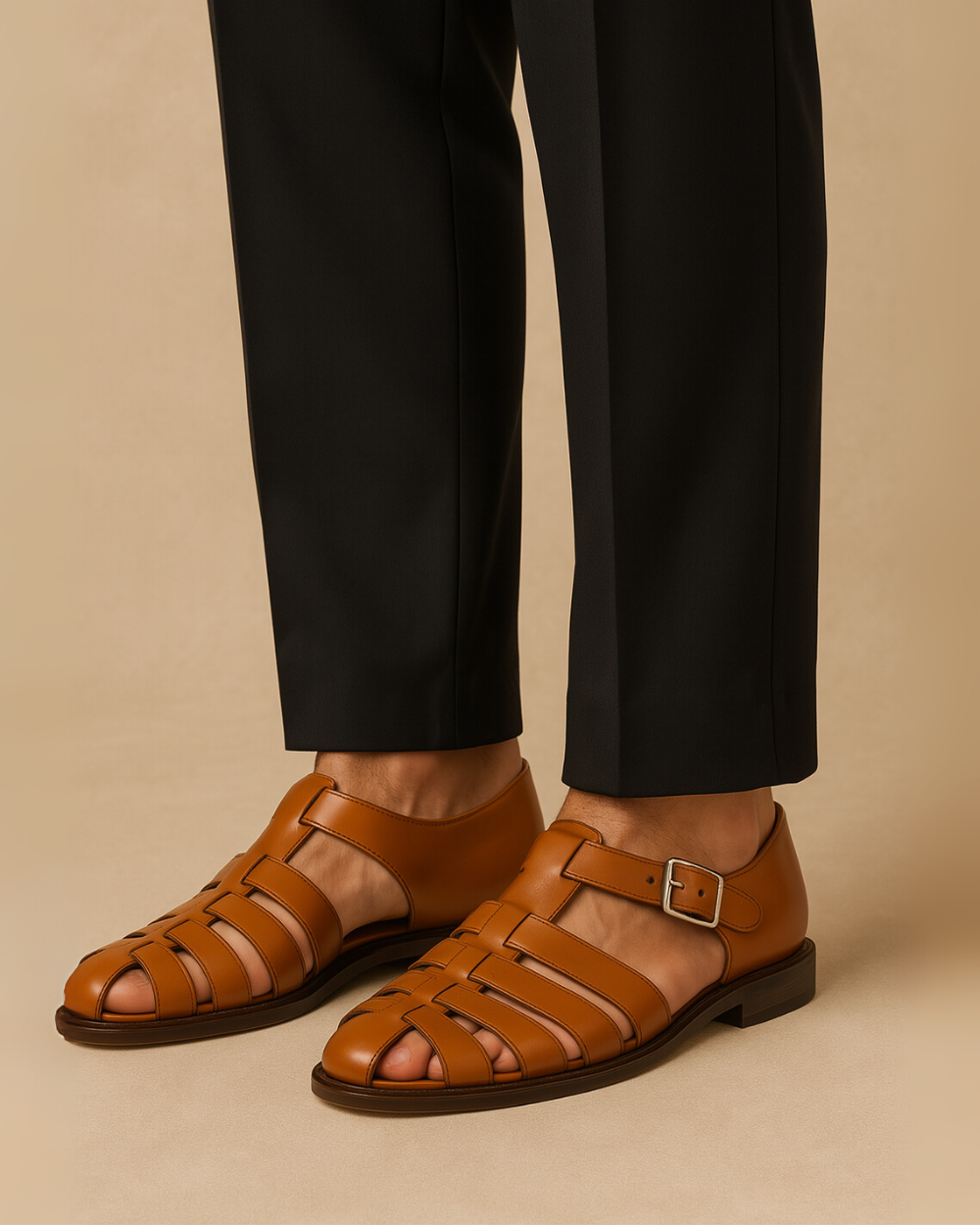 Joost | Premium Leren Sandalen voor Heren