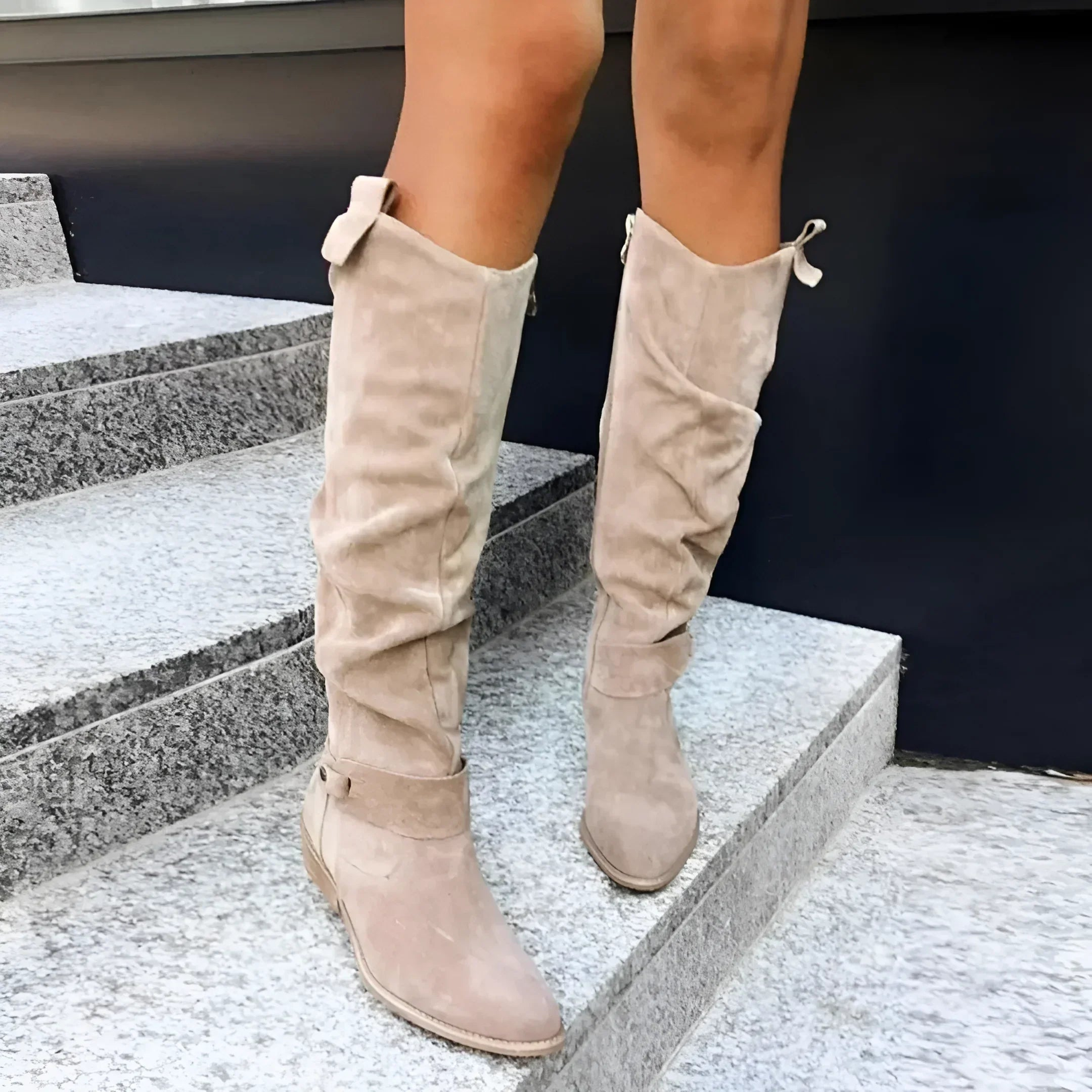 Ilse | Stijlvolle Suède Knieboots