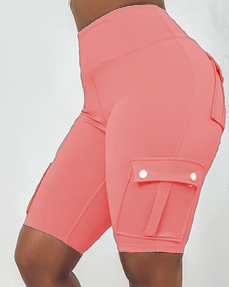 Esther | High-waisted shorts met zakken 2+1 Gratis