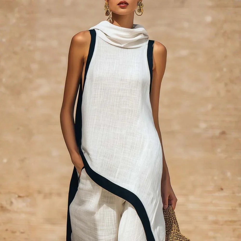 Selvaggia | Completo Effetto Lino Minimalista