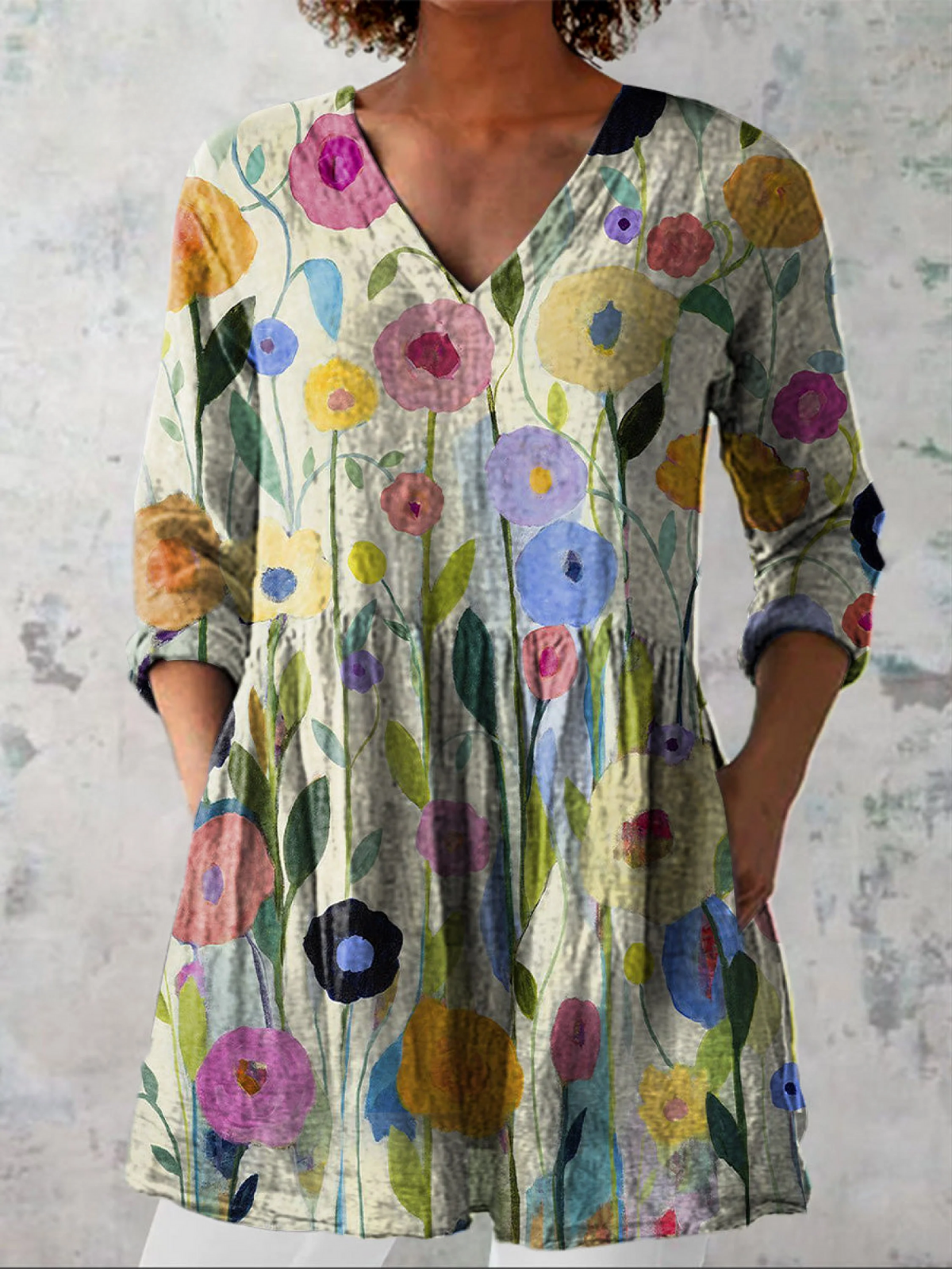 Blaire | Blusa lunga a forma di V