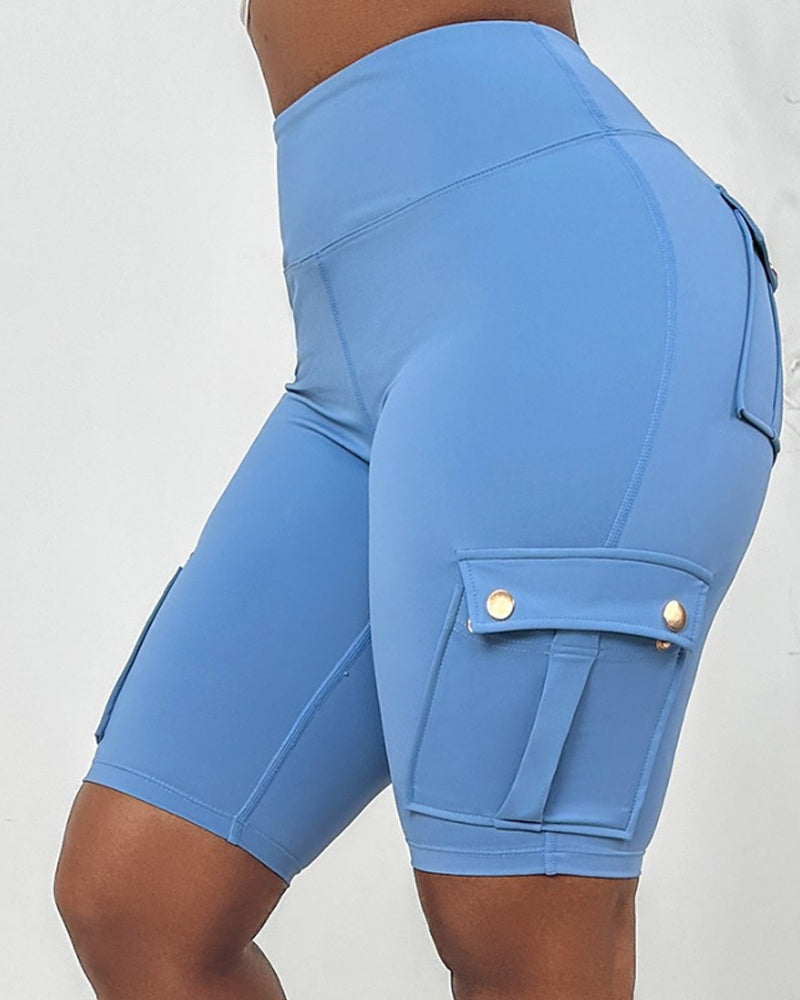 Esther | High-waisted shorts met zakken 2+1 Gratis