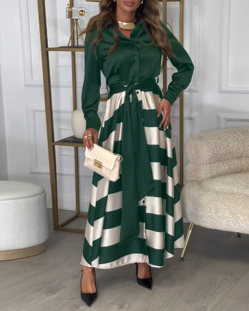 Ariana | Abito Eleganza a Righe