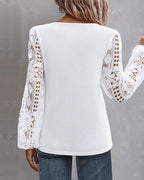 Femke | Casual Blouse met Kant