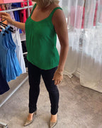 Casual mouwloze top met plooi