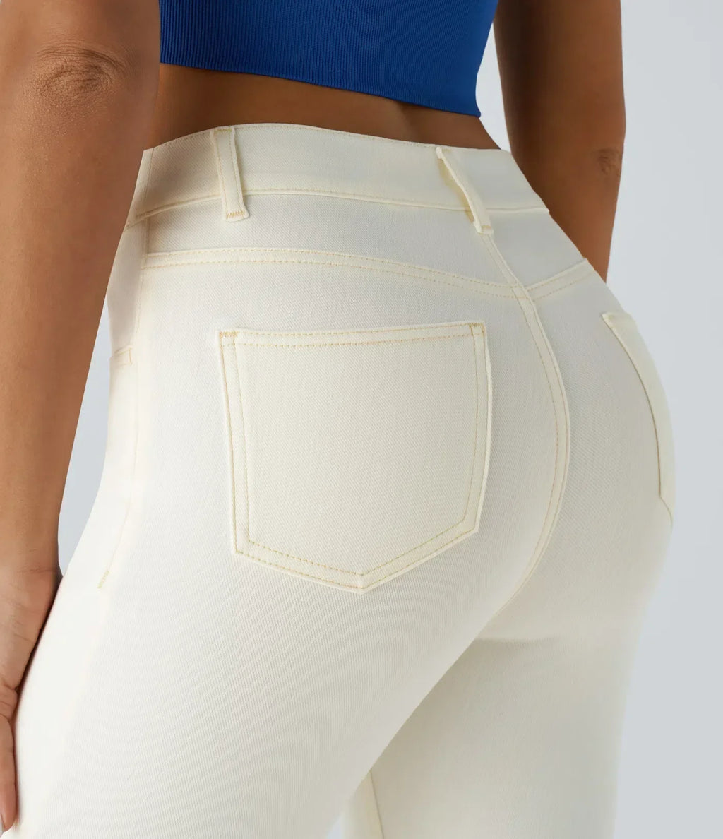Lotte | Elastische en comfortabele broek met hoge taille