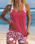 Laura - bikini to-delt con blomsterprint