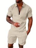 V-Hals Zip-Up Set