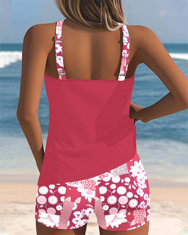 Laura - bikini to-delt con blomsterprint