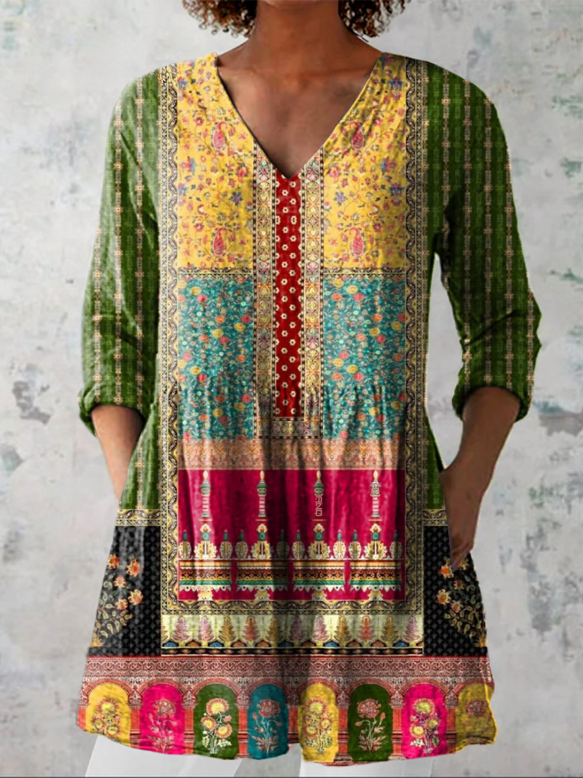 Giacinda | Blusa lunga a forma di V