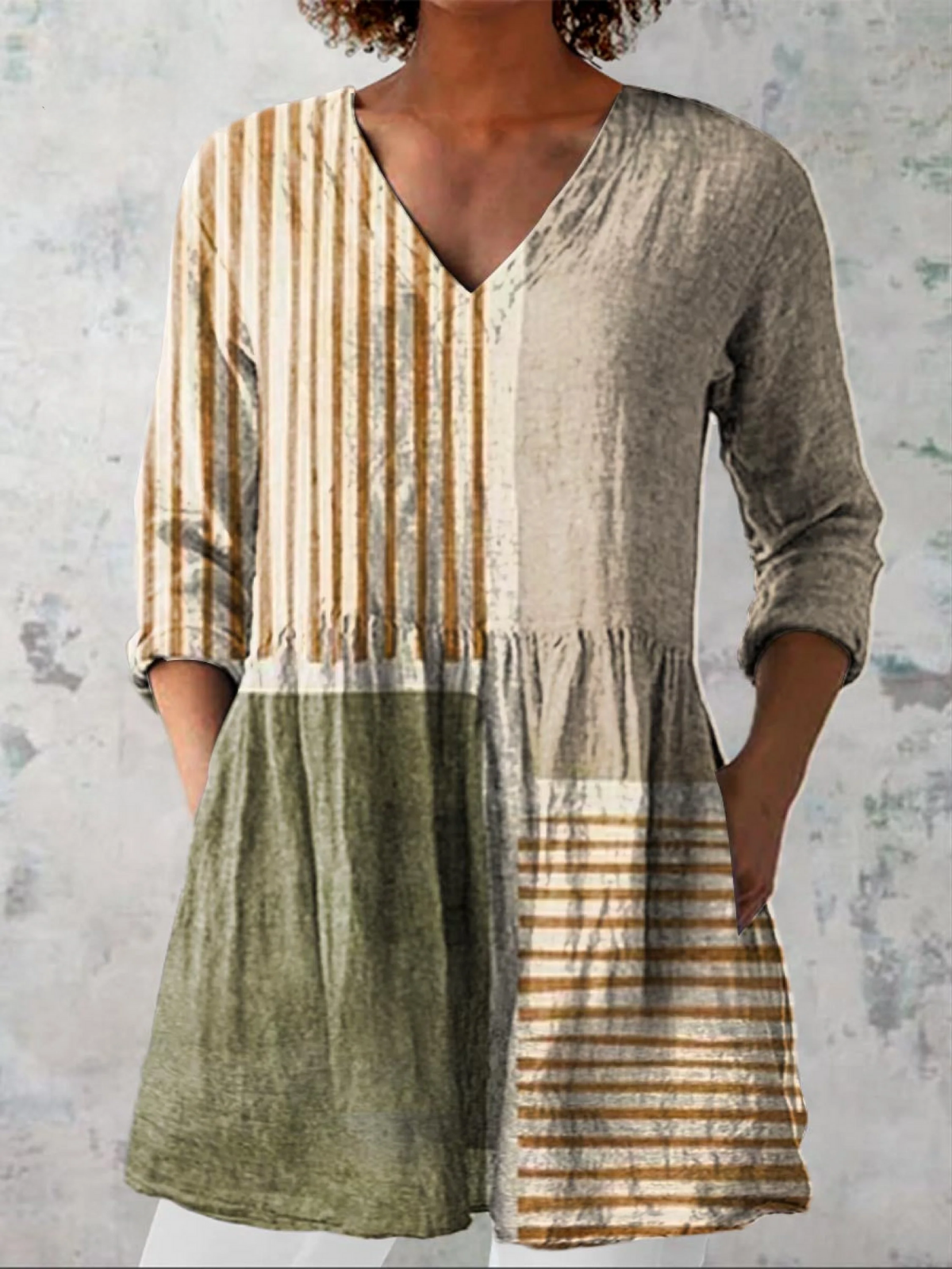 Halley | Blusa lunga a forma di V