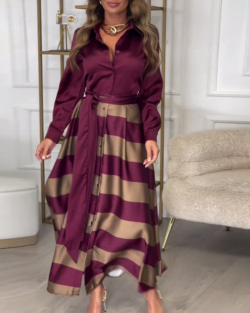 Ariana | Abito Eleganza a Righe