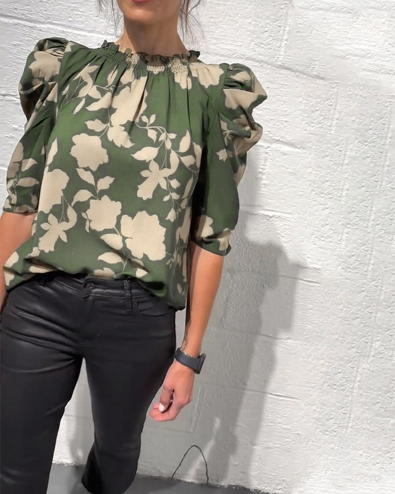 Nina | Blouse Pompmouw Ruche