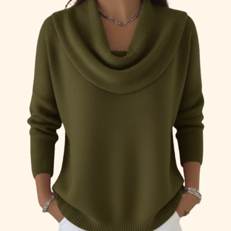 Giulietta | Maglione con Collo Drappeggiato