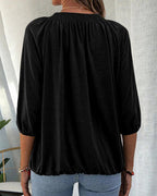 Ilse | T-shirt met Ronde Hals en 3/4-Mouwen
