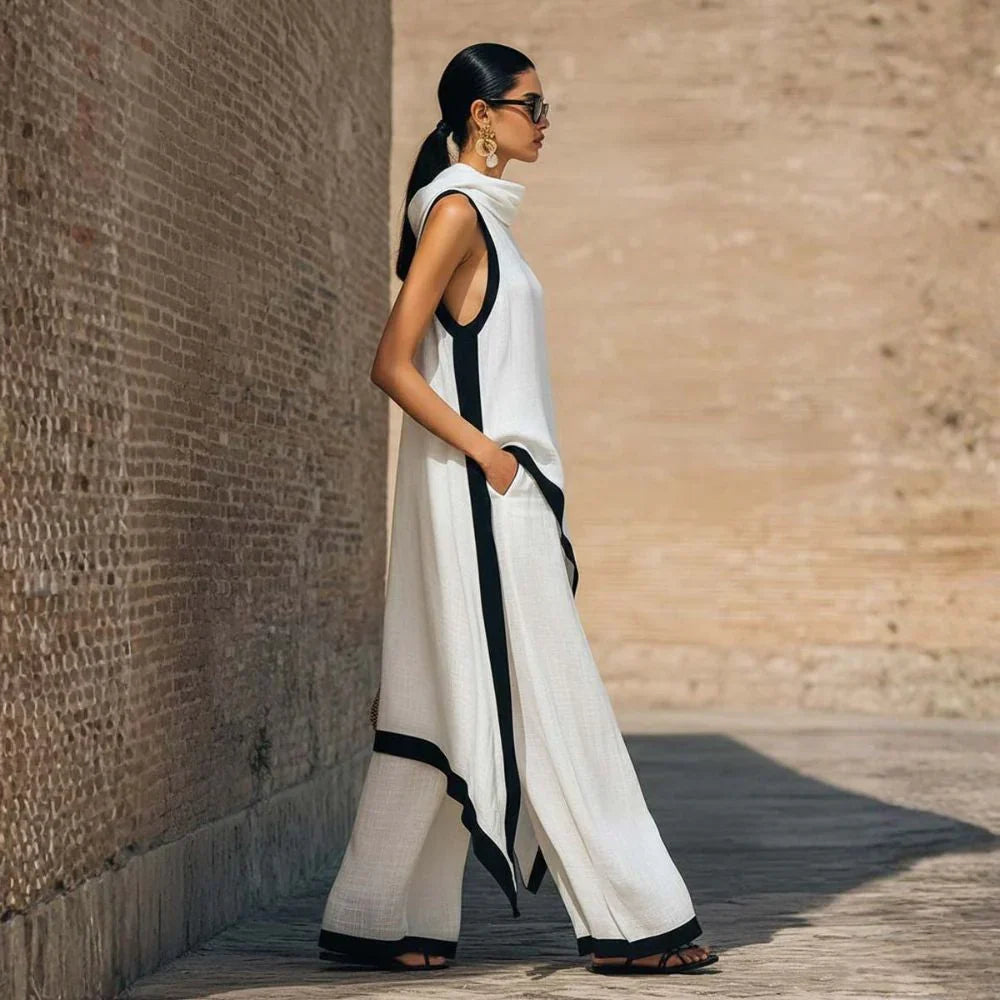Selvaggia | Completo Effetto Lino Minimalista