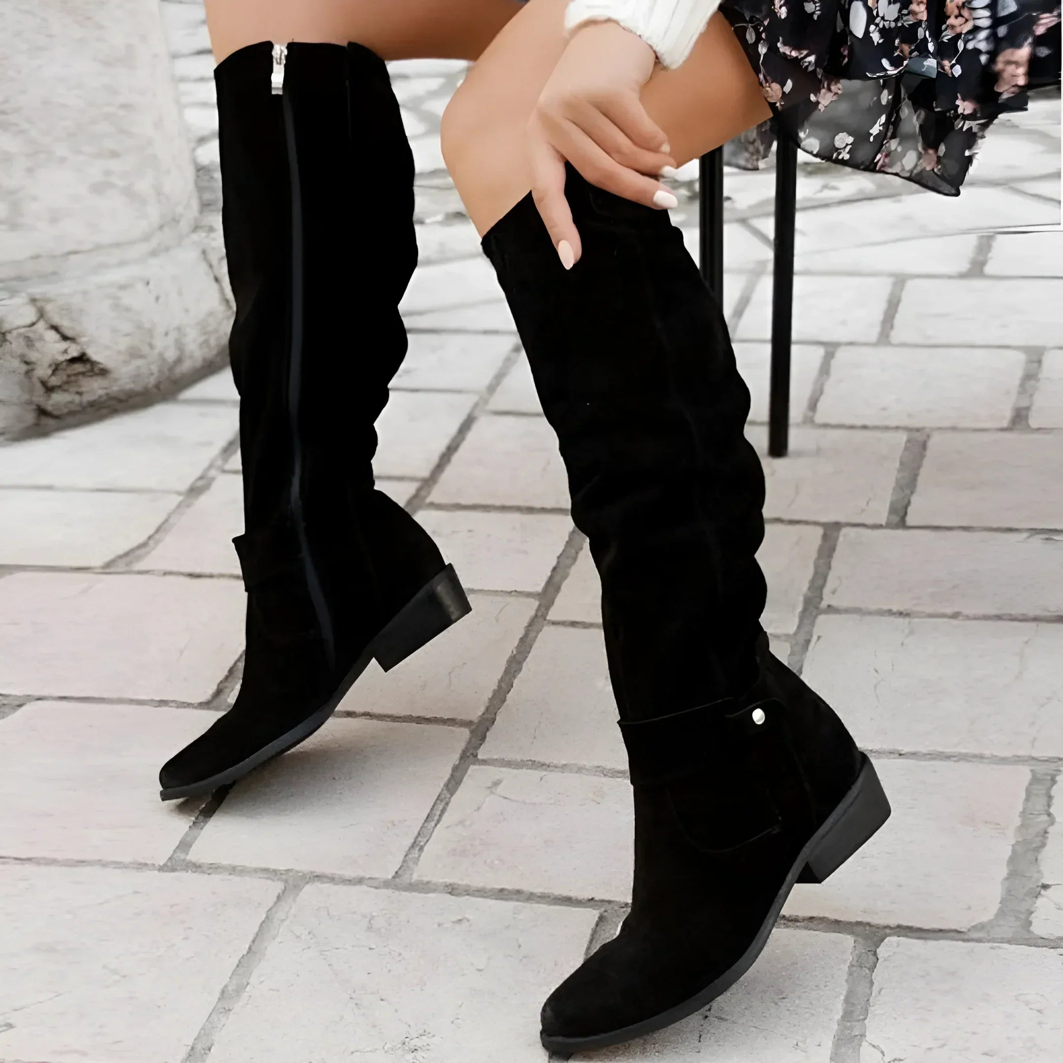 Ilse | Stijlvolle Suède Knieboots