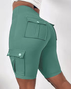 Esther | High-waisted shorts met zakken 2+1 Gratis