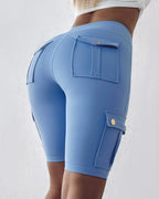 Esther | High-waisted shorts met zakken 2+1 Gratis
