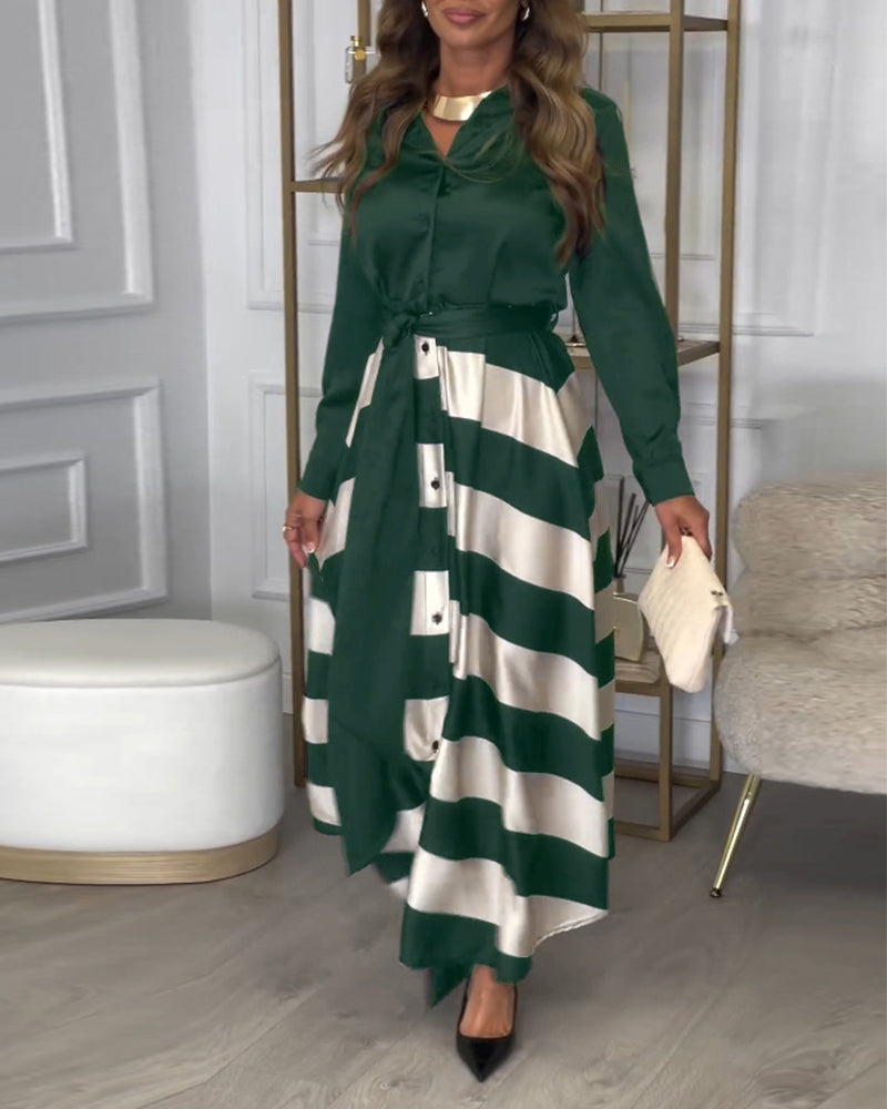 Ariana | Abito Eleganza a Righe