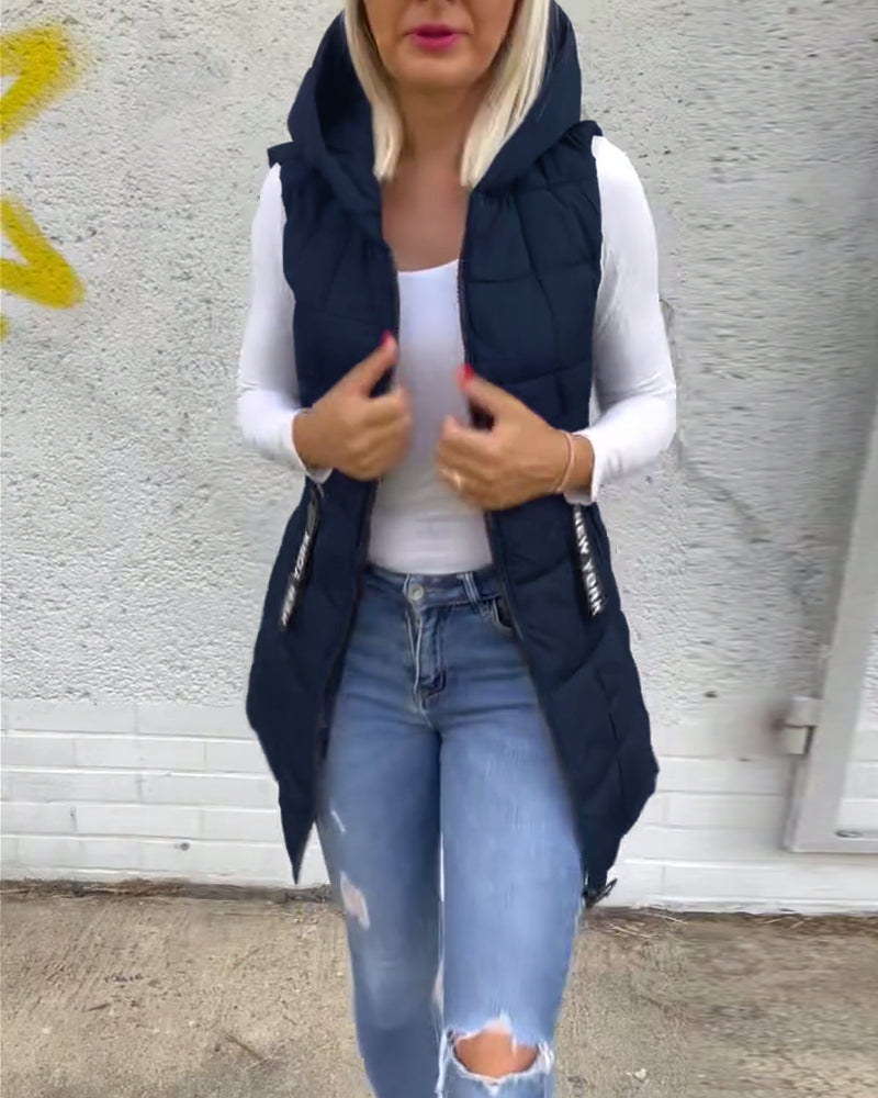 Julia | Mouwloze Gewatteerde Jas