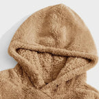 FELPA SOFFICE OVERSIZE CON CAPPUCCIO