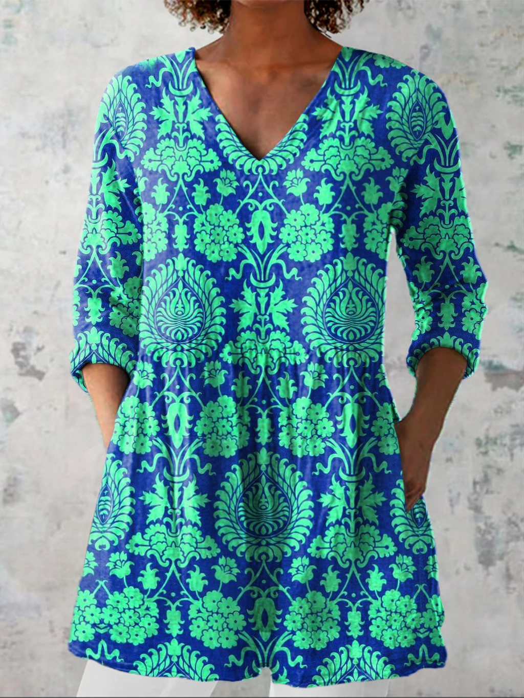 Beatrice | Blusa lunga con taglio a V