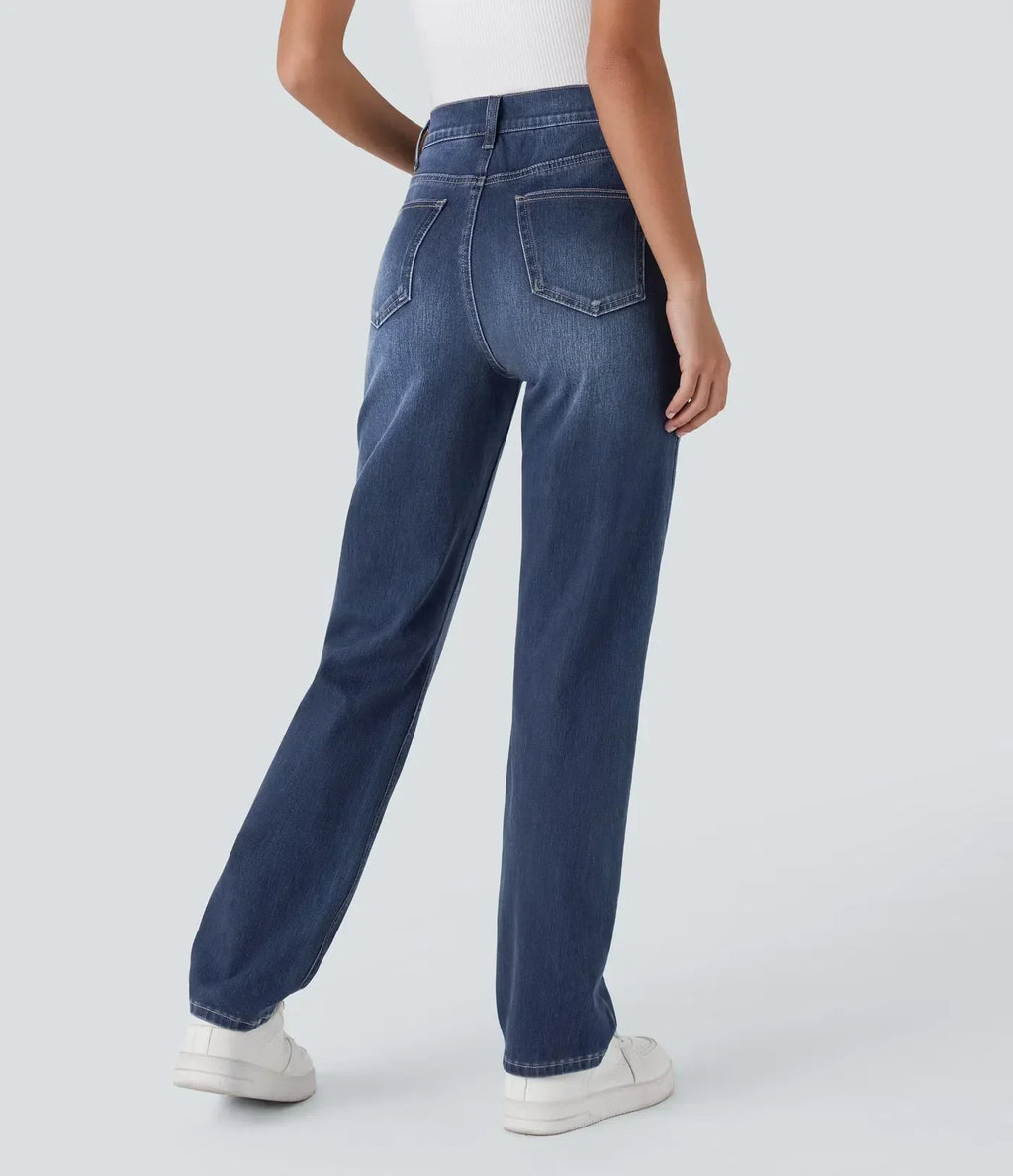 Lotte | Elastische en comfortabele broek met hoge taille