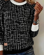 Laluna® | Casual Geruite Trui