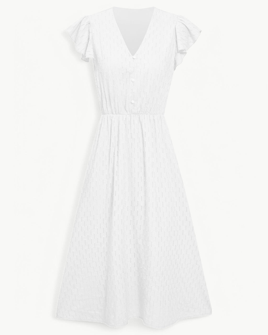 Lara | V-hals midi-jurk
