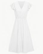 Lara | V-hals midi-jurk