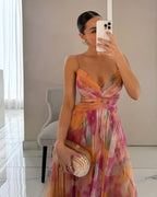 Victoria | Prachtige maxi jurk met bloemenprint