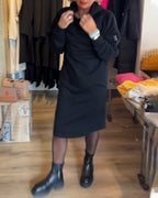Sophie | Stevige Jurk met Capuchon en Zakken