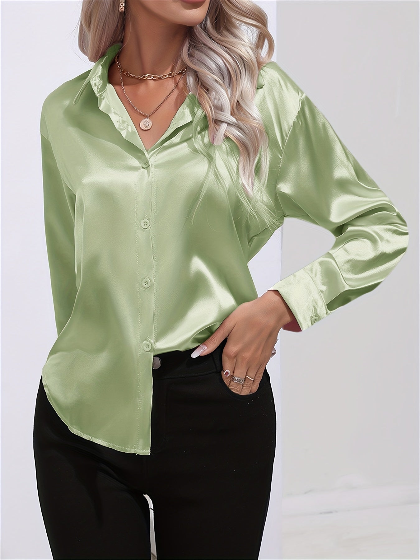 LALUNA® | BLUSA IN RASO