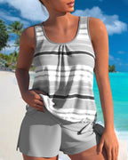 Tankini con U-hals in streetdesign