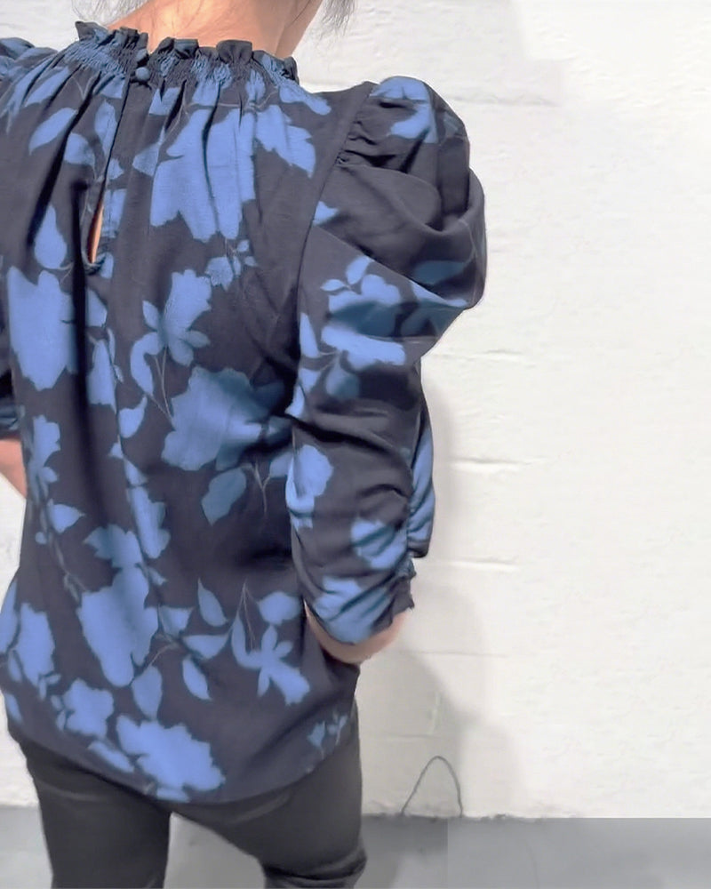 Nina | Blouse Pompmouw Ruche