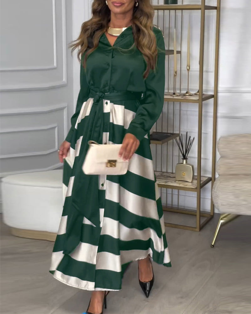 Ariana | Abito Eleganza a Righe