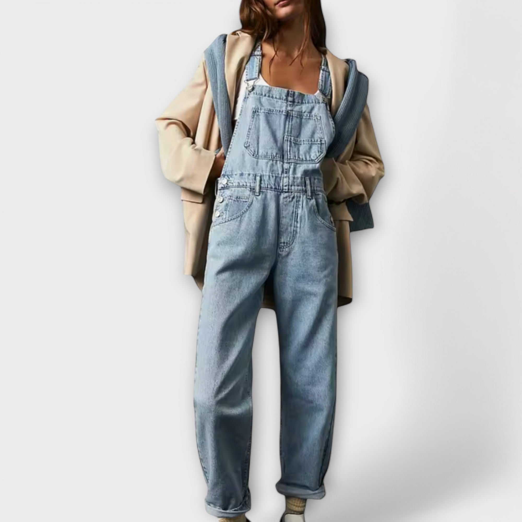 Kaelle™ - Salopette in denim Afslappet